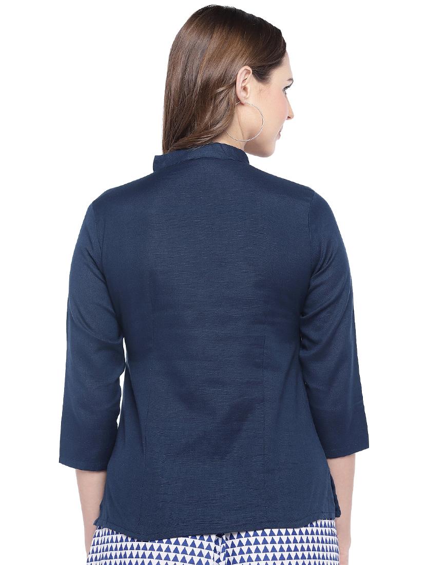 embroidered pocket patch top - 16274312 - Zoom Image - 3
