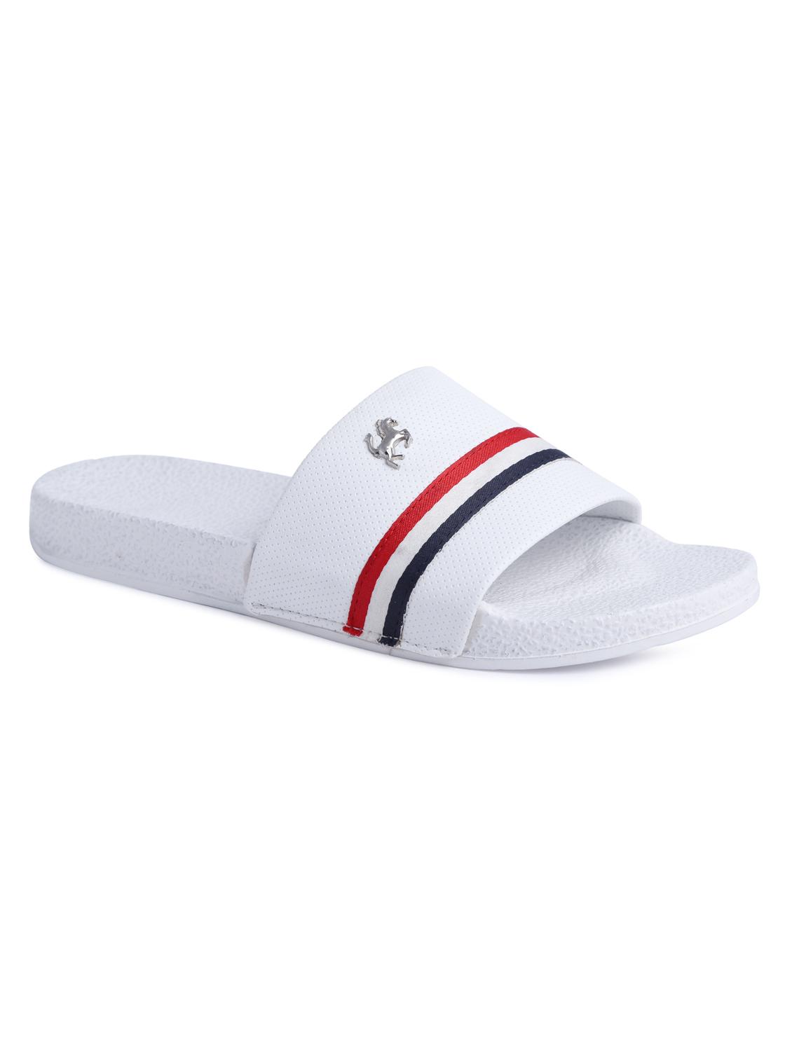 white rubber slip on flip flops - 16274439 - Zoom Image - 1