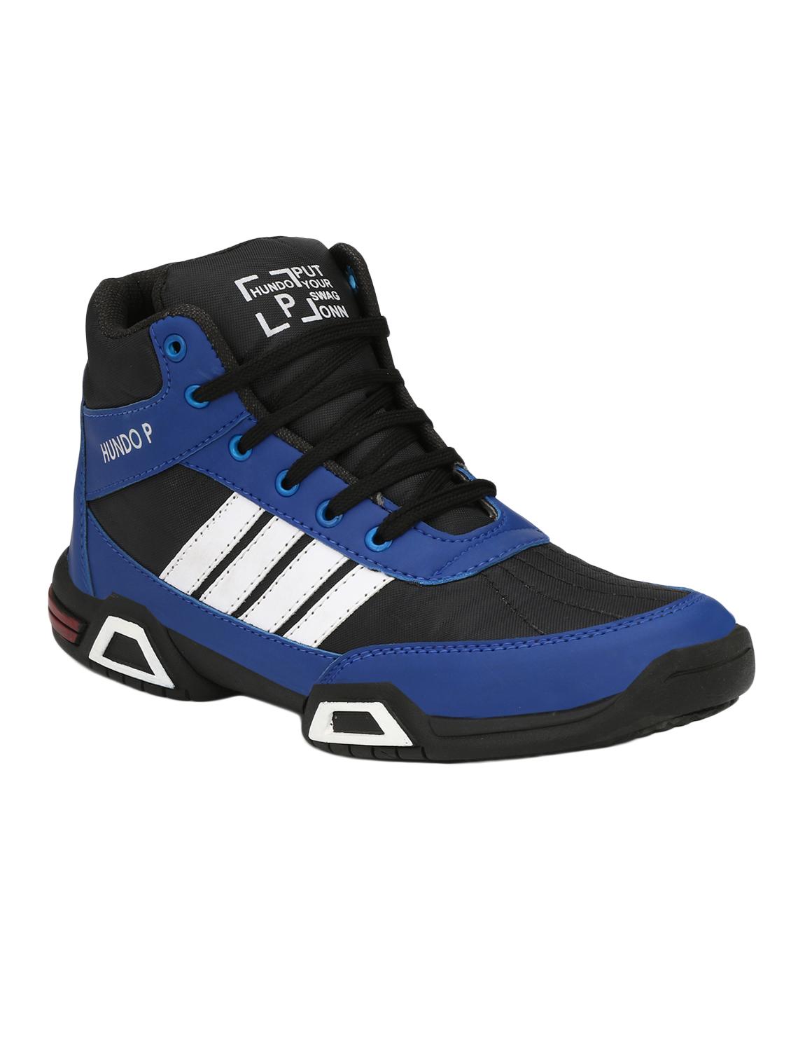blue leatherette lace up sport shoes - 16274473 - Zoom Image - 1