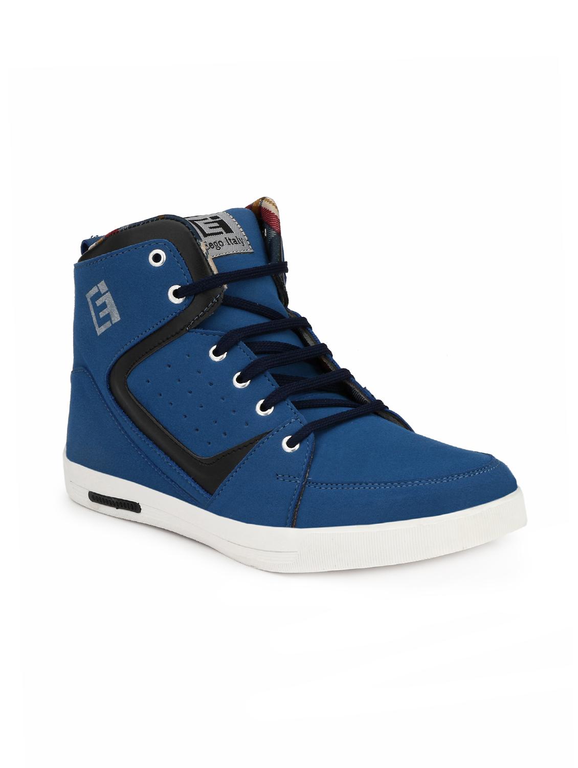 blue suede lace up sneakers - 16274483 - Zoom Image - 1