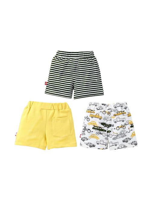 set of 3 multi colored cotton shorts - 16274512 - Standard Image - 1
