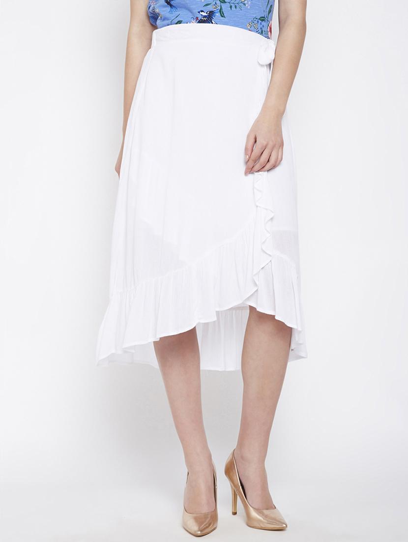ruffle detail wrap skirt - 16274549 - Zoom Image - 1