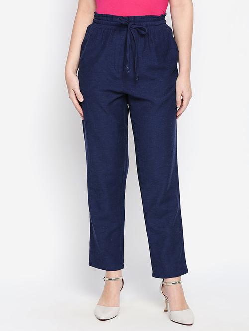 ankle length drawstring trouser - 16274563 - Standard Image - 1