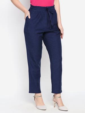 ankle length drawstring trouser - 16274563 - Standard Image - 2