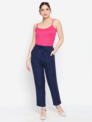 ankle length drawstring trouser - 16274563 - Standard Image - 4