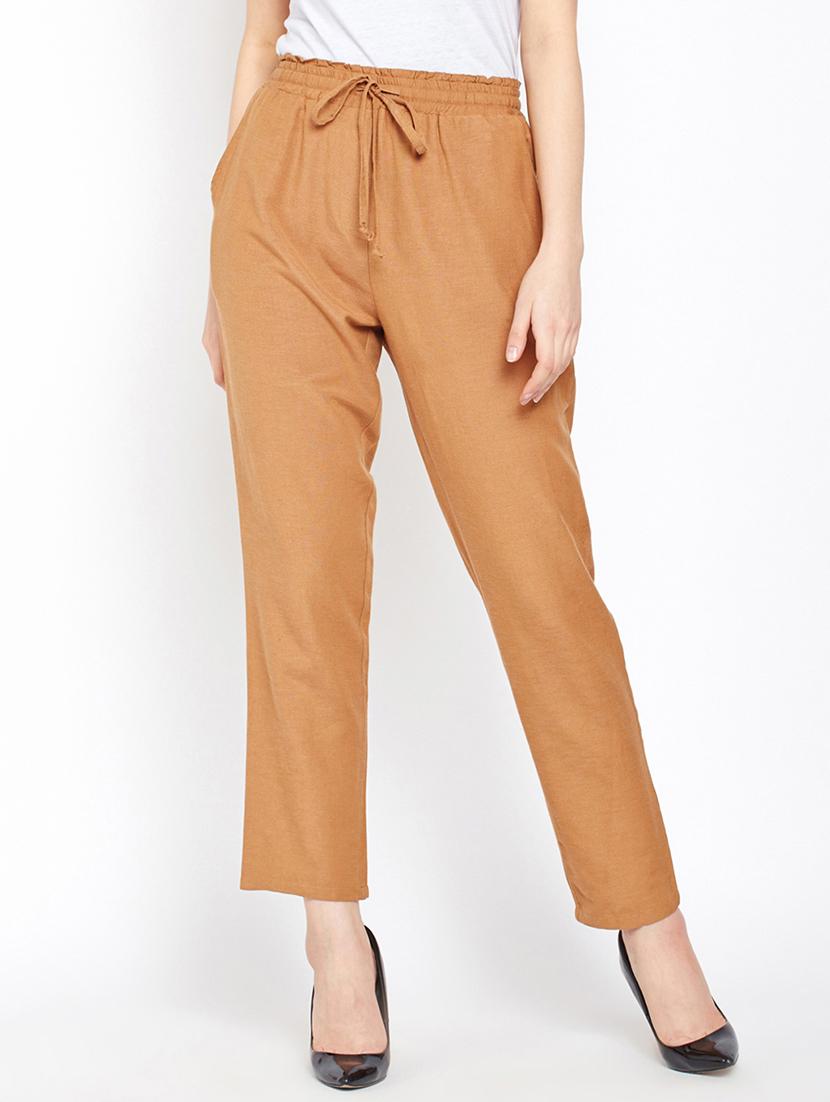 ankle length drawstring trouser - 16274564 - Zoom Image - 1