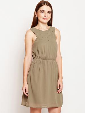 embellished a-line dress - 16274739 - Standard Image - 2