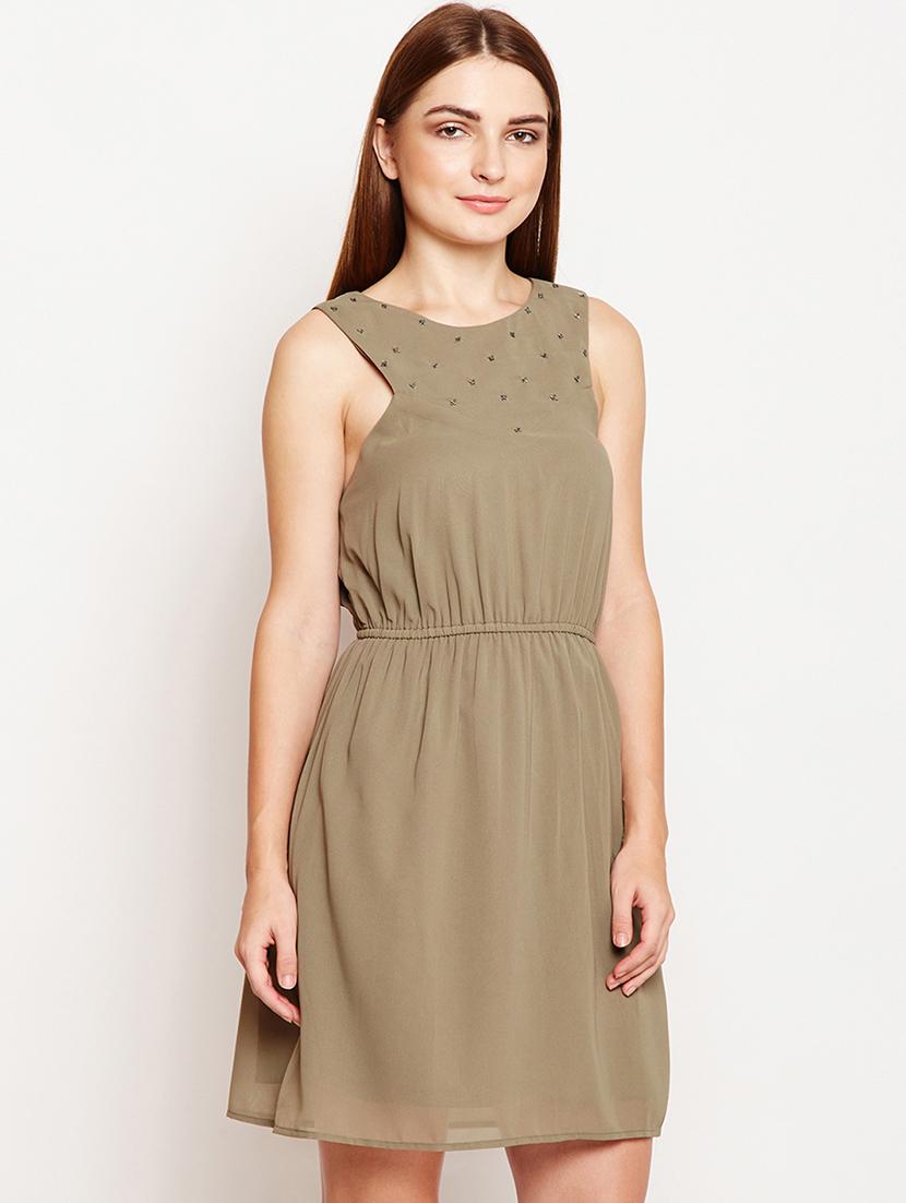 embellished a-line dress - 16274739 - Zoom Image - 2