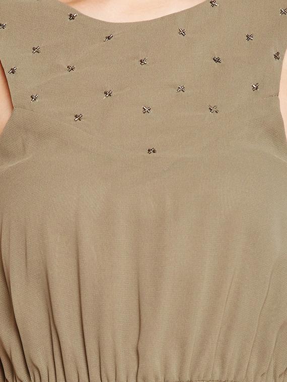 embellished a-line dress - 16274739 - Zoom Image - 5