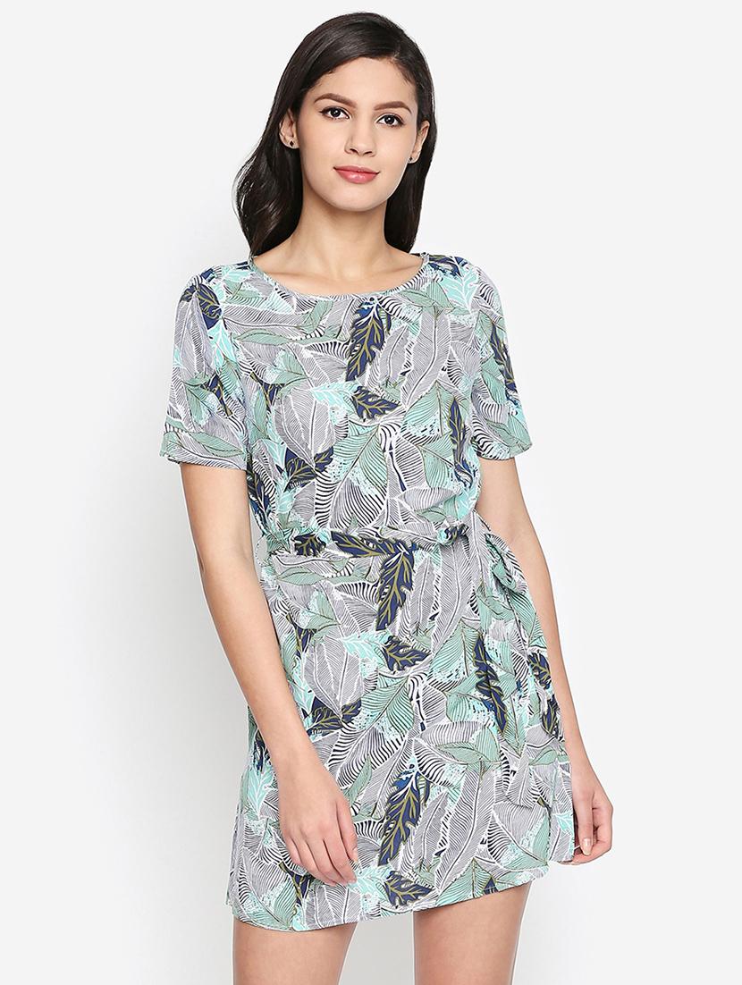 tie knot tropical a-line dress - 16274796 - Zoom Image - 1
