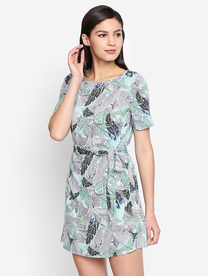 tie knot tropical a-line dress - 16274796 - Zoom Image - 2