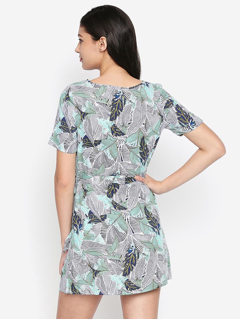 tie knot tropical a-line dress - 16274796 - Zoom Image - 3