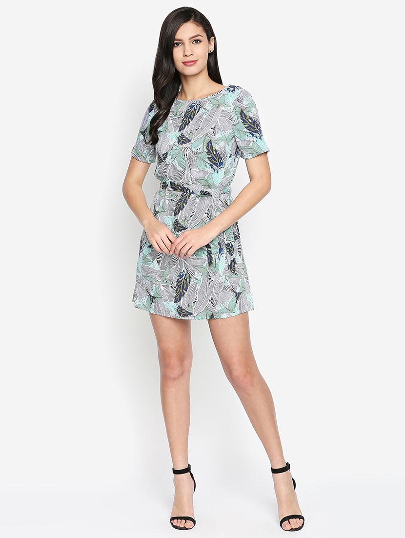 tie knot tropical a-line dress - 16274796 - Zoom Image - 4