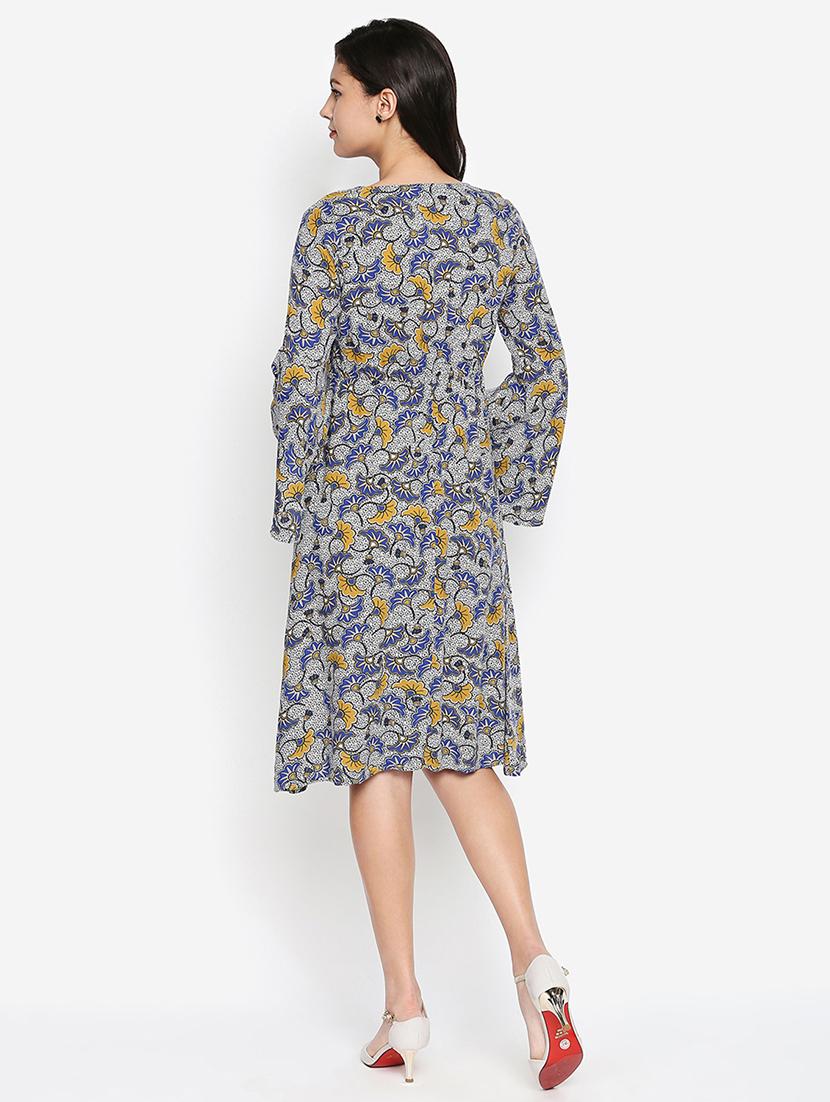 bell sleeved a-line dress - 16274799 - Zoom Image - 3