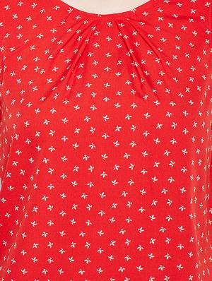 cut out detail ditsy floral top - 16274810 - Standard Image - 5