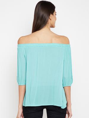 off shoulder embroidered top - 16274816 - Standard Image - 3