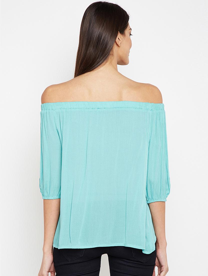 off shoulder embroidered top - 16274816 - Zoom Image - 3