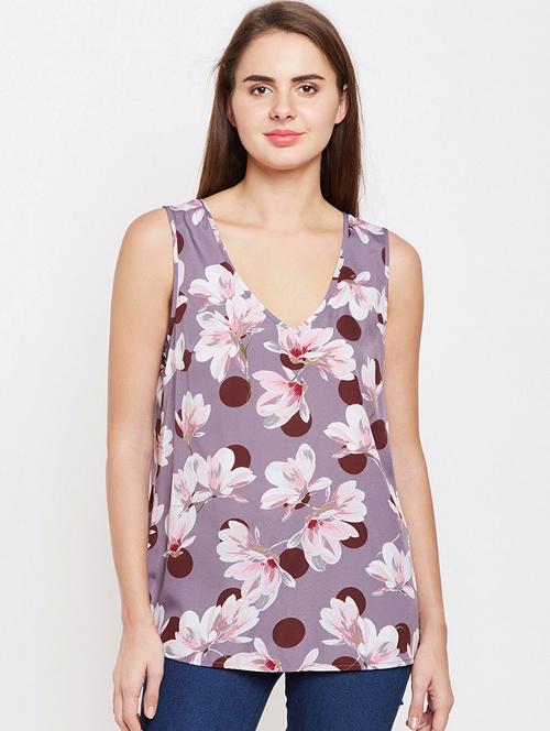 v-neck floral top - 16274819 - Standard Image - 1
