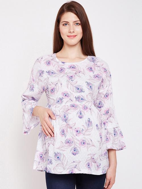 criss cross detail maternity wear top - 16274828 - Standard Image - 1