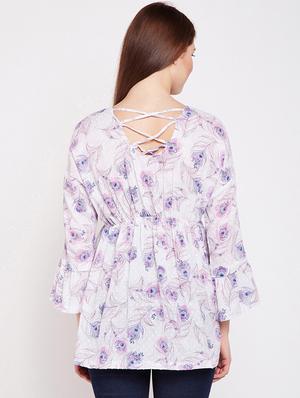 criss cross detail maternity wear top - 16274828 - Standard Image - 3