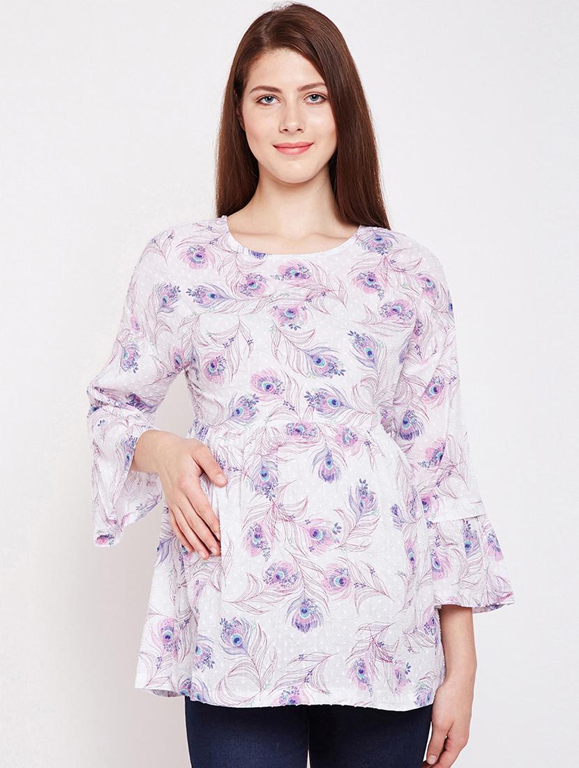 criss cross detail maternity wear top - 16274828 - Zoom Image - 1