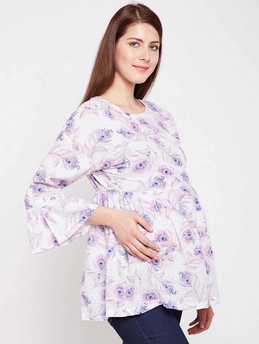 criss cross detail maternity wear top - 16274828 - Zoom Image - 2