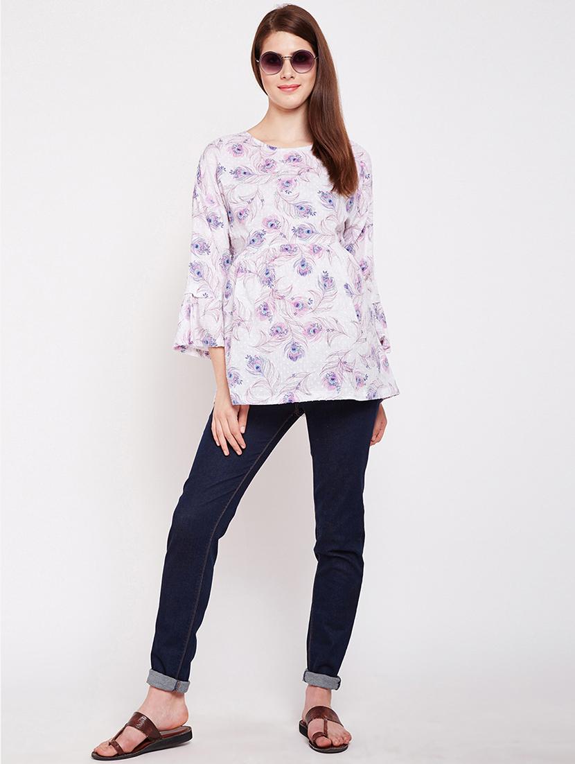 criss cross detail maternity wear top - 16274828 - Zoom Image - 4