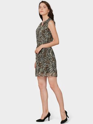 animal printed a-line dress - 16274936 - Standard Image - 2