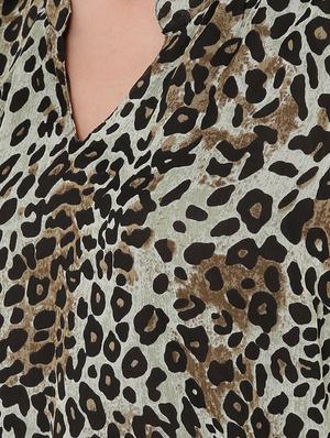 animal printed a-line dress - 16274936 - Standard Image - 4