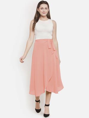 asymmetric hem wrap skirt - 16274962 - Standard Image - 3
