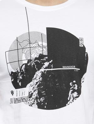 white chest print t-shirt - 16275053 - Standard Image - 5