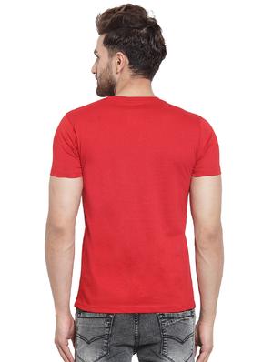 red chest print t-shirt - 16275054 - Standard Image - 3