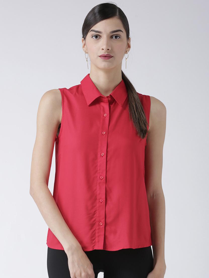 button up sleeveless shirt - 16275182 - Zoom Image - 1