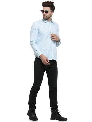 blue floral printed casual shirt - 16275215 - Standard Image - 4