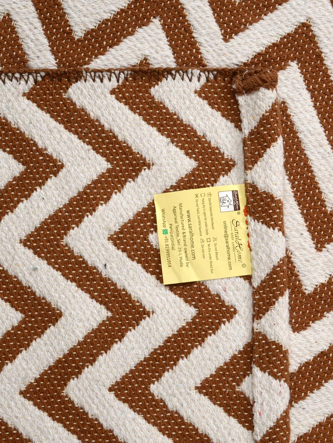 cotton multi purpose handloom rugs - 16275381 - Zoom Image - 4