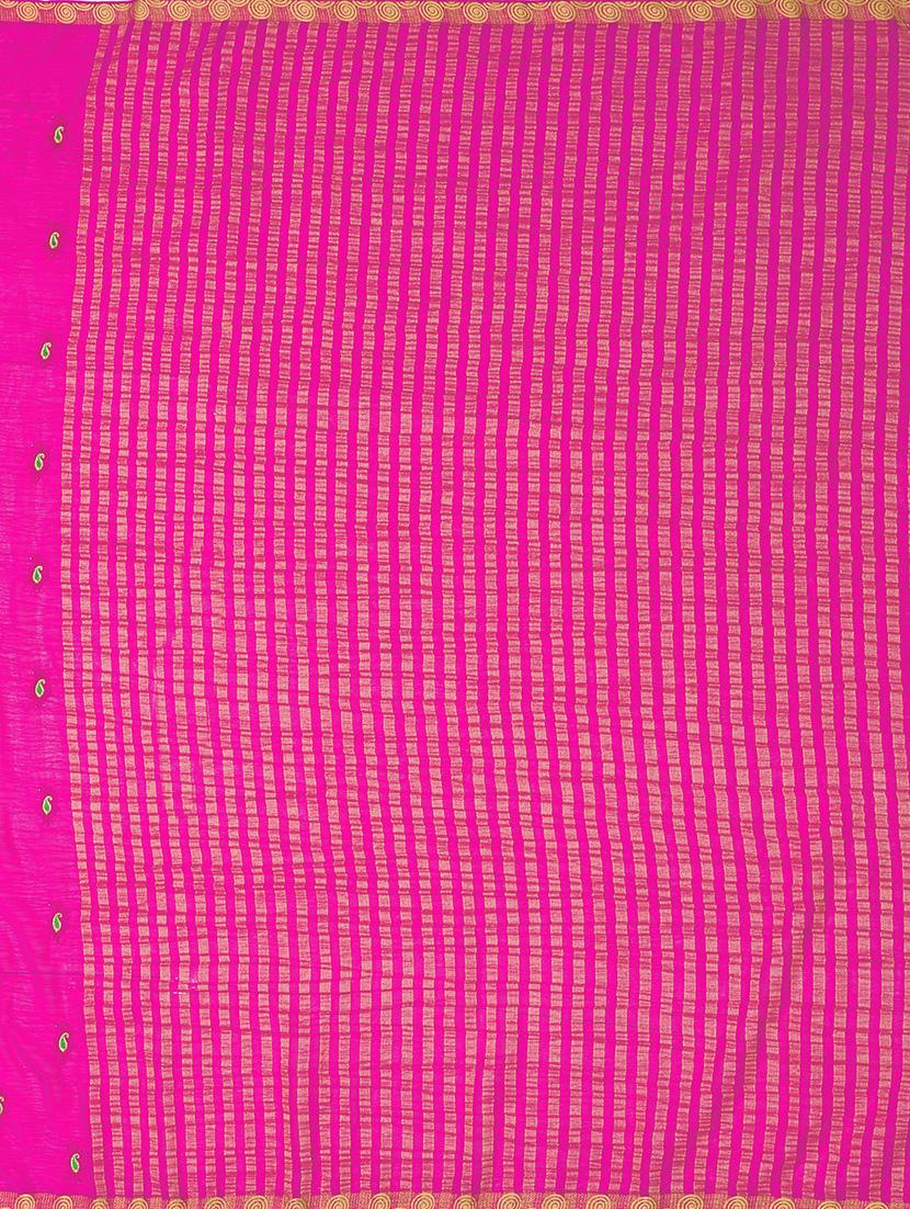 paisley kanjivaram saree with blouse - 16275578 - Zoom Image - 4