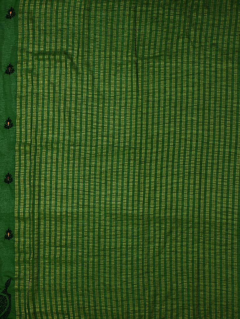 embroidered kanjivaram saree with blouse - 16275585 - Zoom Image - 4