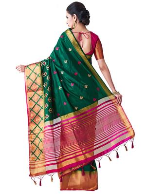 bordered kanjivaram saree with blouse - 16275594 - Standard Image - 2