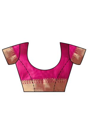 bordered kanjivaram saree with blouse - 16275594 - Standard Image - 3