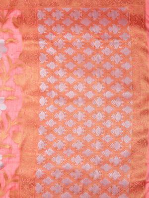 floral kanjivaram saree with blouse - 16275614 - Standard Image - 4