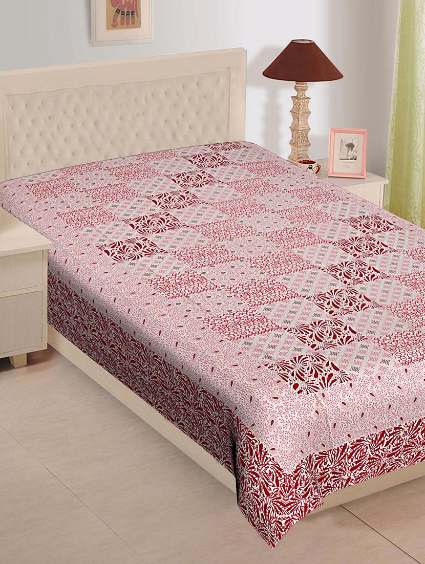 ethnic print cotton single bed sheet - 16275705 - Zoom Image - 1