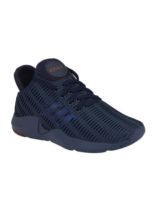 navy blue mesh sport shoes - 16275775 - Standard Image - 1