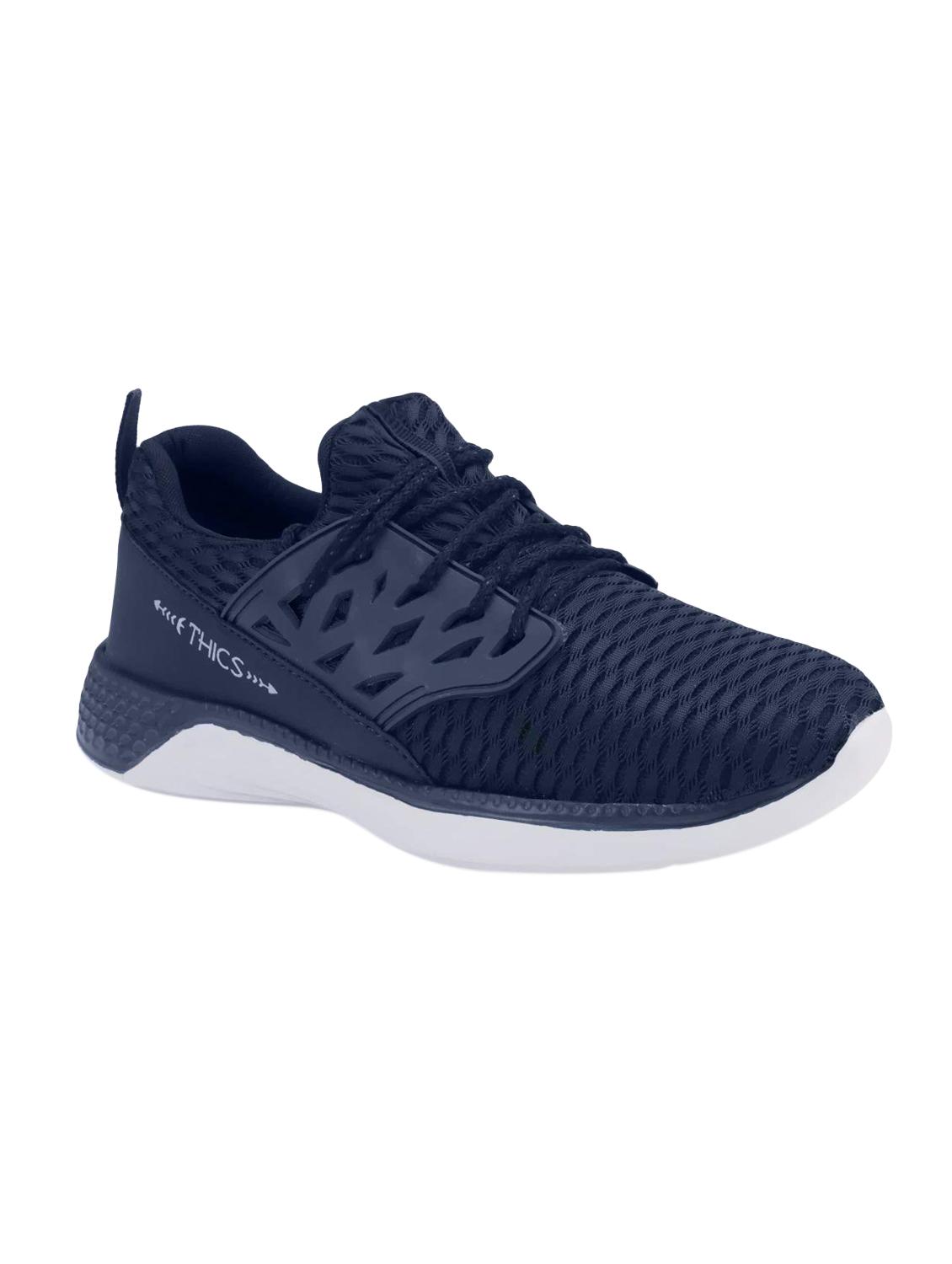 navy blue mesh sport shoes - 16275790 - Zoom Image - 1