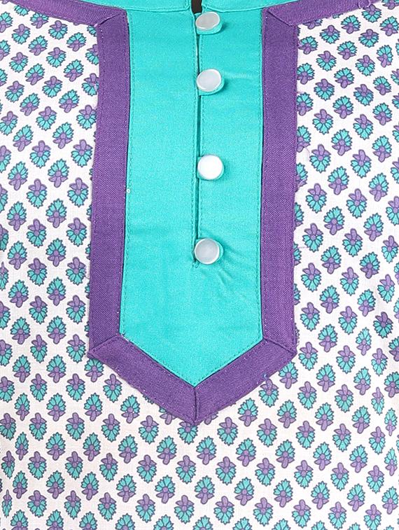 ditsy floral straight kurta - 16276007 - Zoom Image - 4