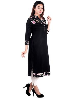 floral printed straight kurta - 16276008 - Standard Image - 2