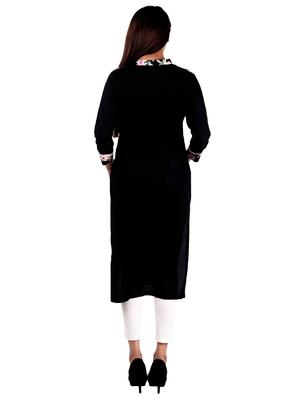 floral printed straight kurta - 16276008 - Standard Image - 3