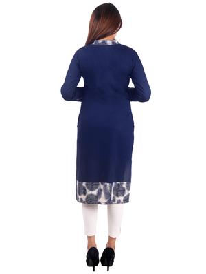 solid straight kurta - 16276014 - Standard Image - 3