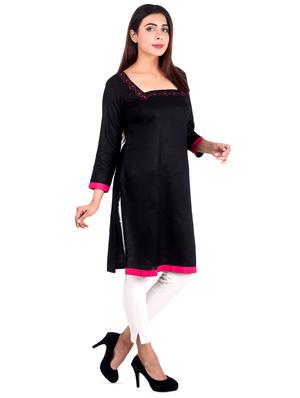 embroidered straight kurta - 16276018 - Standard Image - 2
