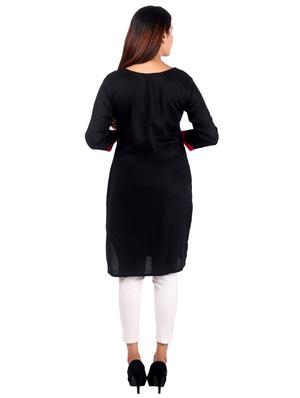 embroidered straight kurta - 16276018 - Standard Image - 3