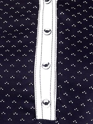 polka dots straight kurta - 16276019 - Standard Image - 4